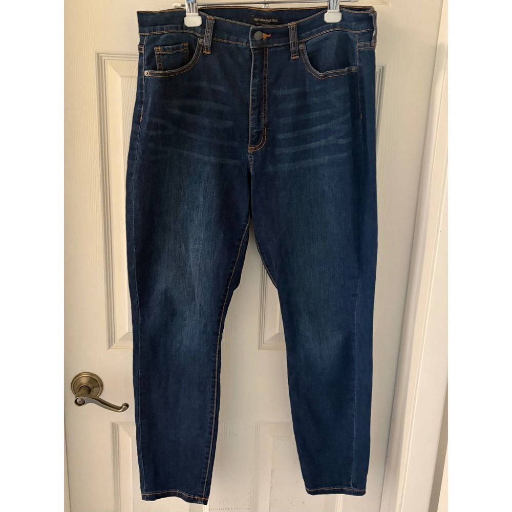 Banana Republic Curvy High-Rise Skinny Jeans Women's 32/14 Dark Wash